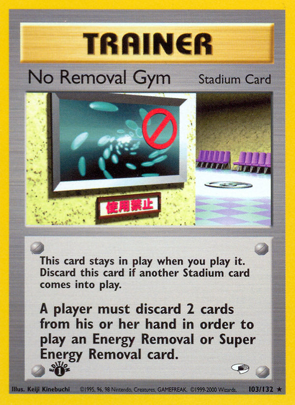 Gym Heroes No Removal Gym #103/132 first edition